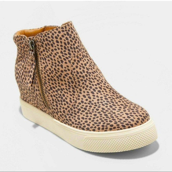 Cheetah Wedge SNEAKERS - Picture 1 of 3